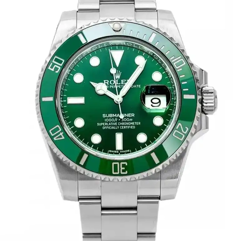 Prestigious Jewelrys Submariner Green Rolex 116610LV 0701